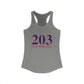 203 Strawberry Hill Red, White & Blue Women's Ideal Racerback Tank Top