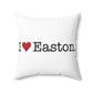 I Heart Easton. Spun Polyester Square Pillow