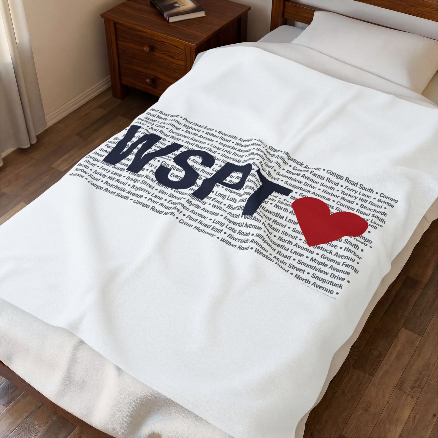 Westport Love Velveteen Plush Blanket