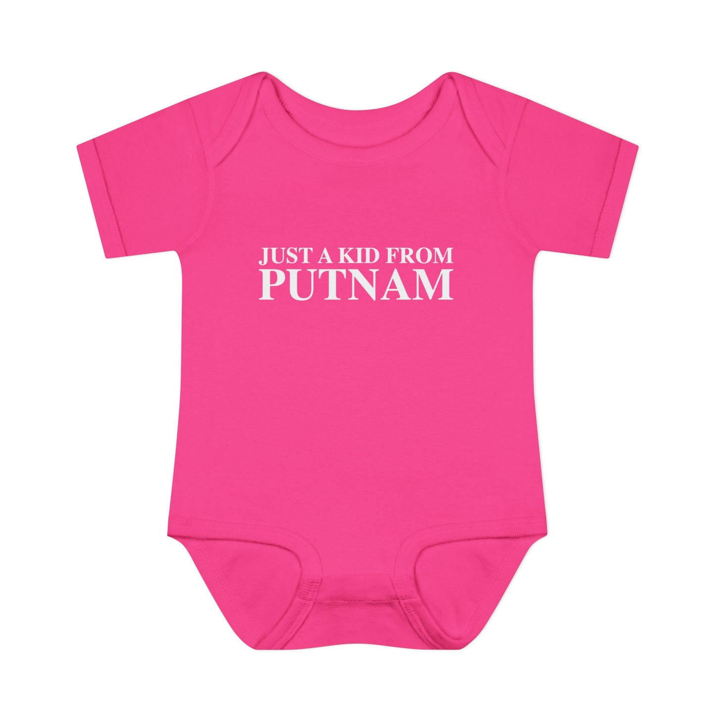 Just a kid from Putnam Infant Baby Rib Bodysuit