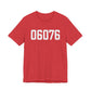 06076 Union CT Zip Code Unisex Jersey Short Sleeve T-Shirt