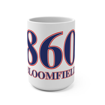 860 Bloomfield Red, White & Blue Mug 15oz