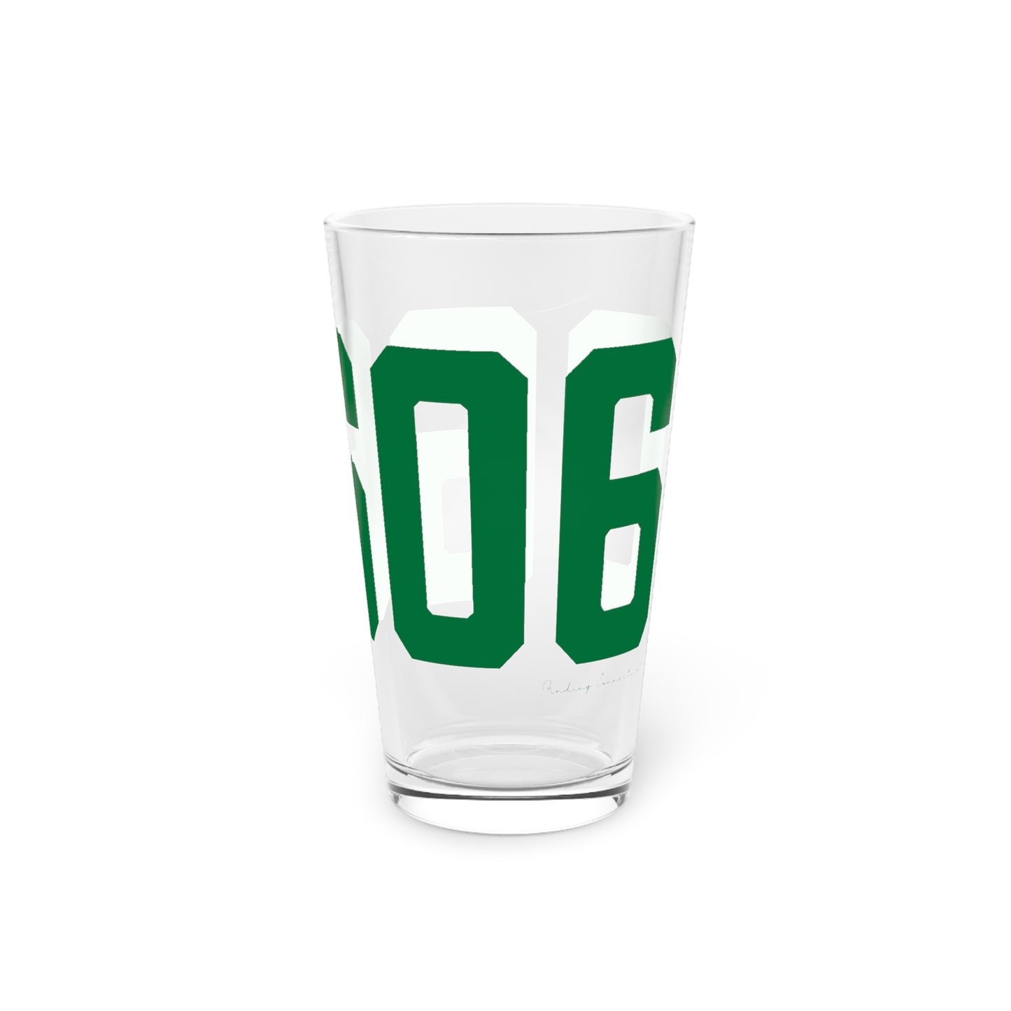 06606 Bridgeport Connecticut Zip Code Pint Glass, 16oz