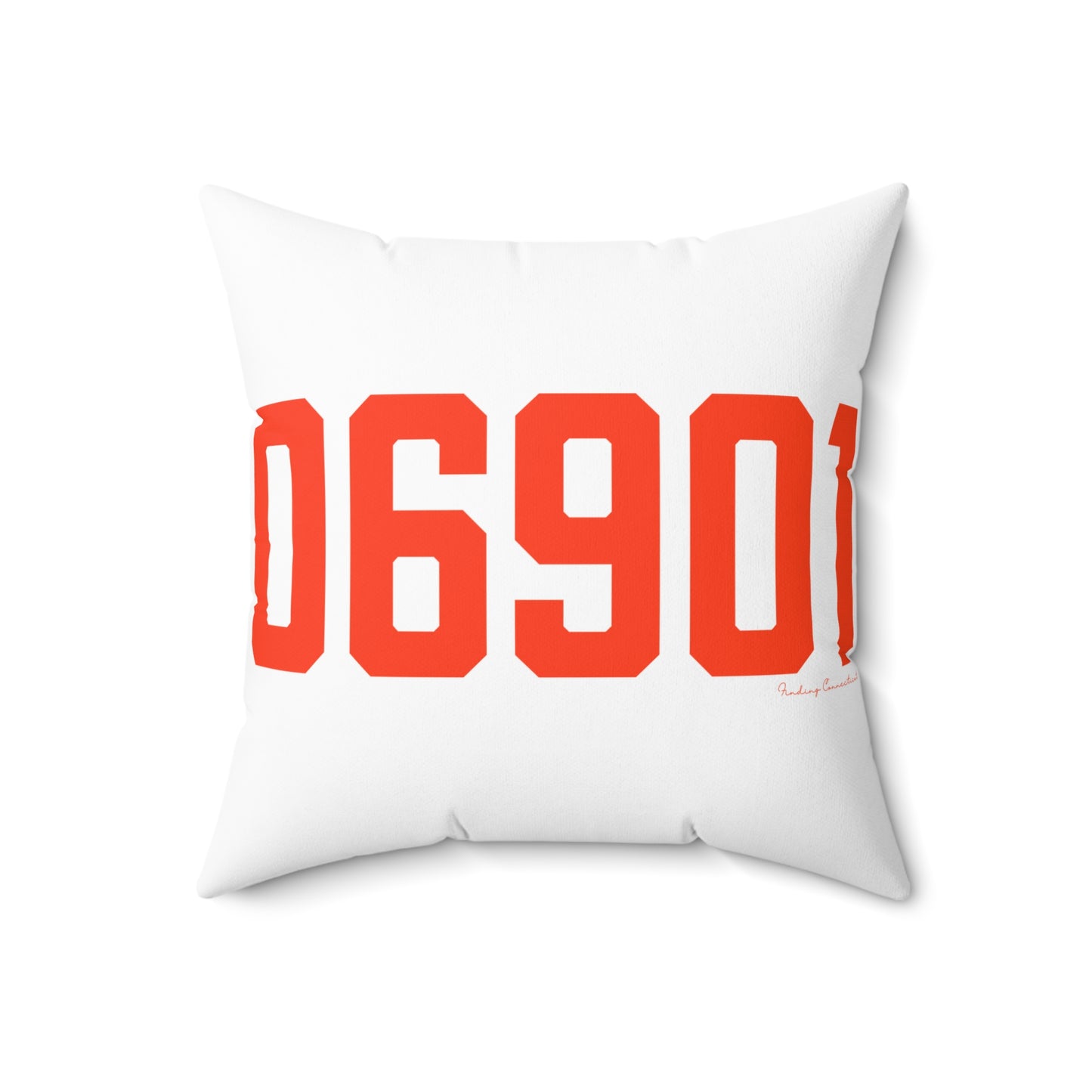 06901 Stamford Connecticut Zip Code Spun Polyester Square Pillow