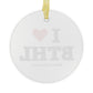 I Heart BTHL Glass Ornaments