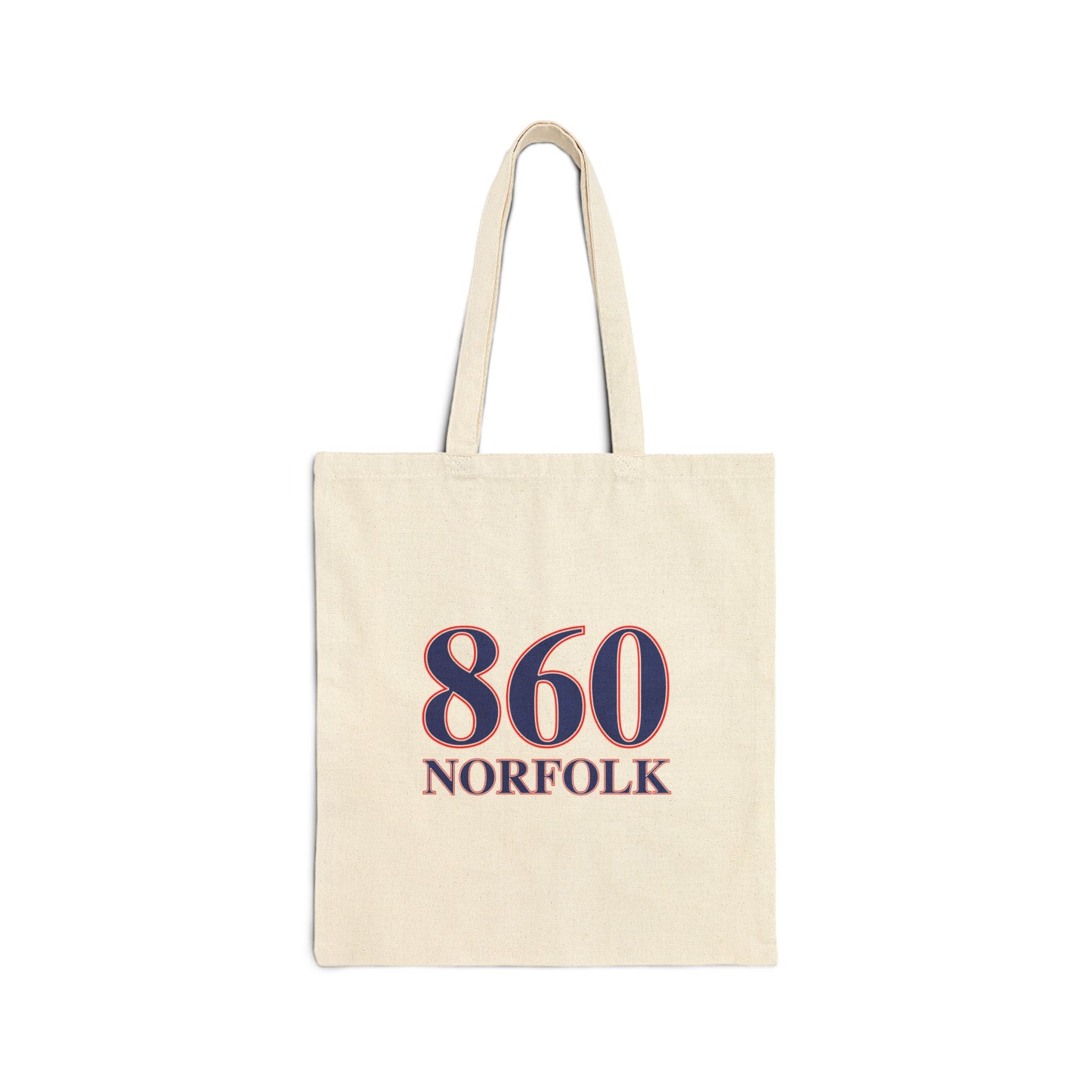 Norfolk Red, White & Blue Cotton Canvas Tote Bag
