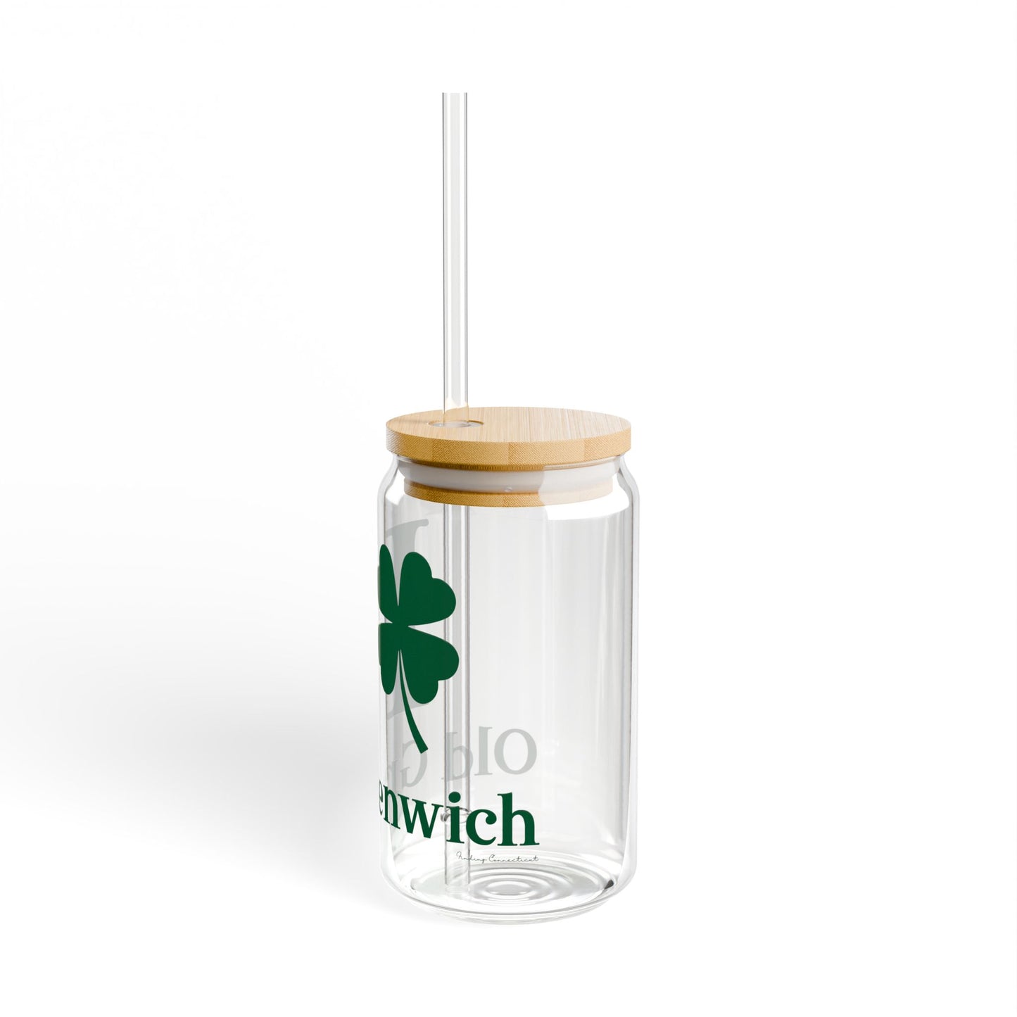 I Clover Old Greenwich Sipper Glass, 16oz