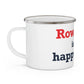 Rowayton is My Happy Place Enamel Camping Mug