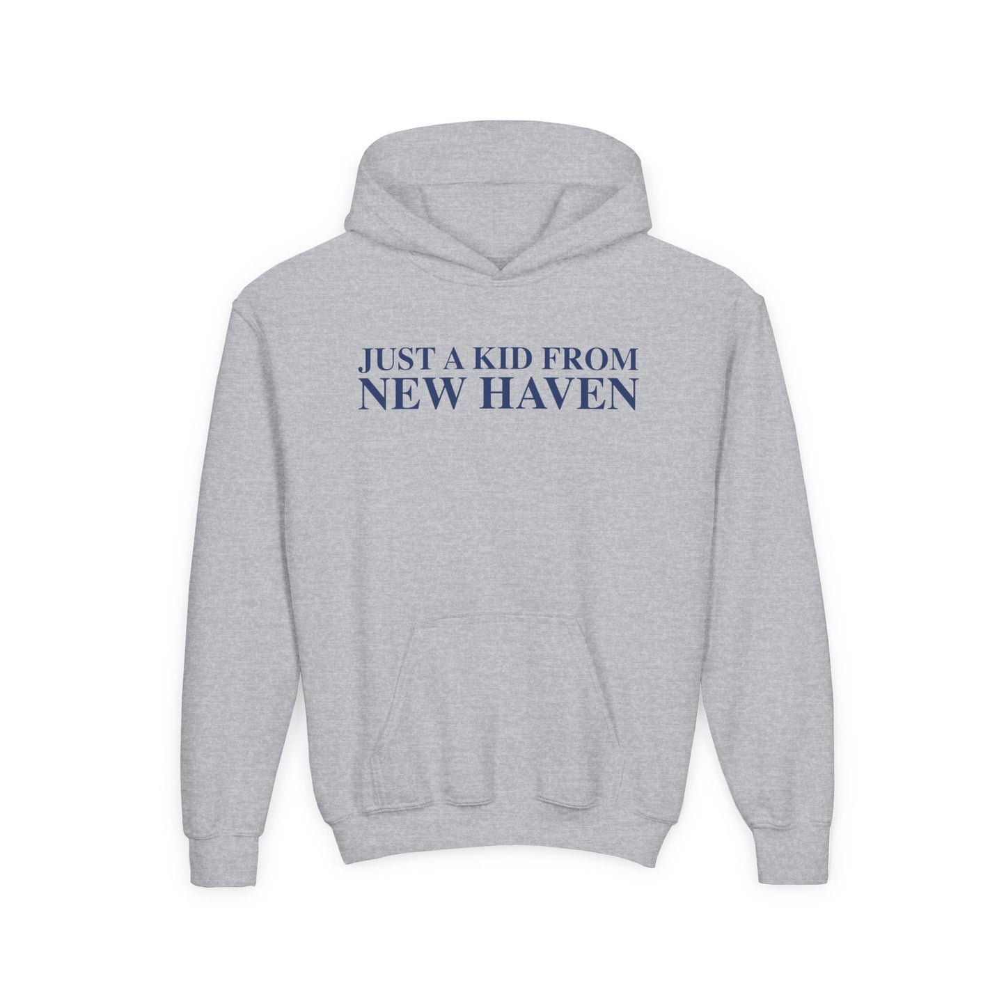 Just a kid from New Haven Youth Heavy Blend Hooded Sweatshirt