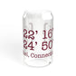 Bethel Coordinates Sipper Glass, 16oz