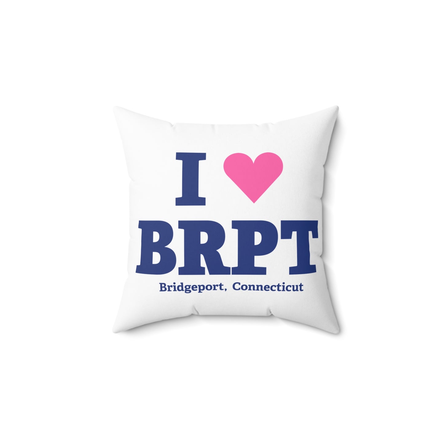 I Heart BRPT Spun Polyester Square Pillow
