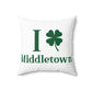 I Clover Middletown Spun Polyester Square Pillow
