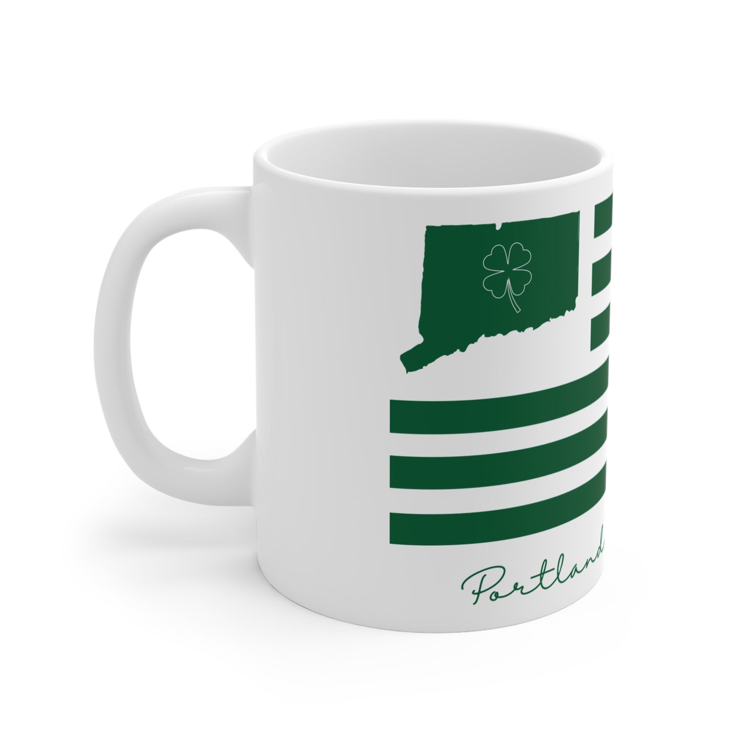 Portland Connecticut St. Patrick’s Day Flag Mug 11oz