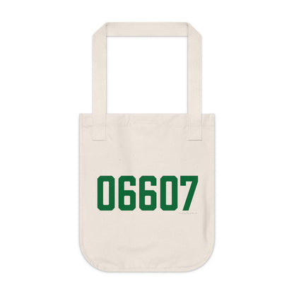 06607 Bridgeport Connecticut Zip Code Organic Canvas Tote Bag