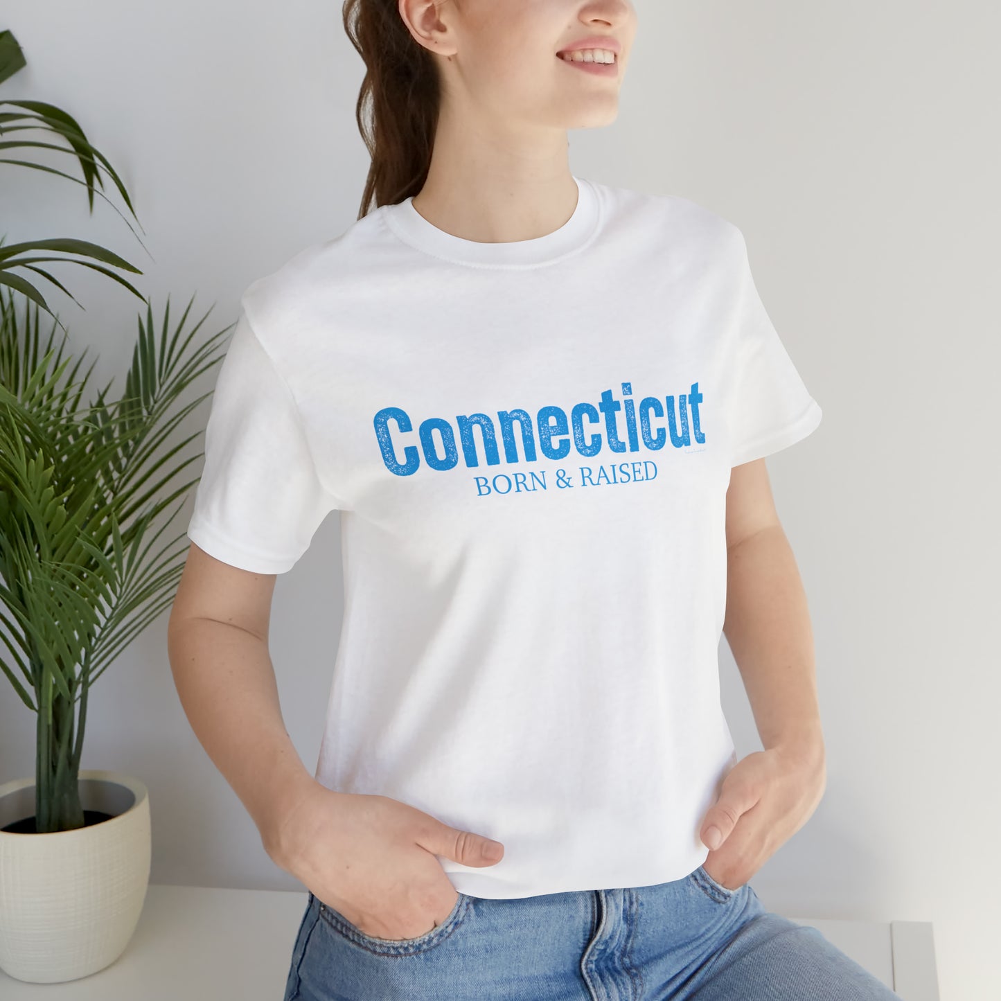 Connecticut Born & Raised Unisex Jersey Short Sleeve Tee