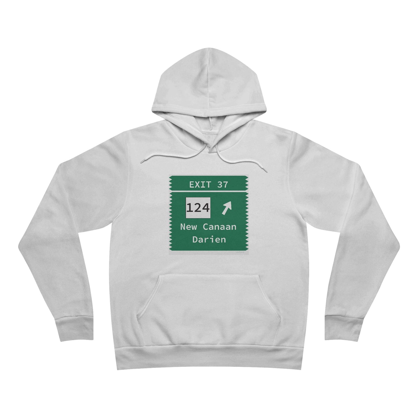 Vintage Merritt Parkway Exit 37 Sign Unisex Sponge Fleece Pullover Hoodie