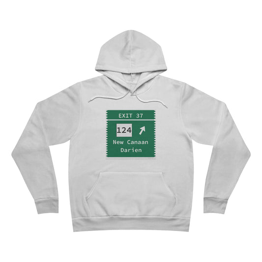 Vintage Merritt Parkway Exit 37 Sign Unisex Sponge Fleece Pullover Hoodie