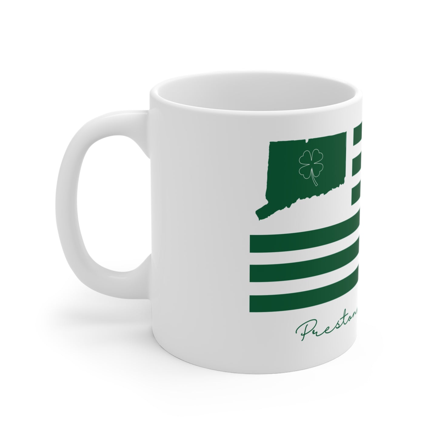 Preston Connecticut St. Patrick’s Day Flag Mug 11oz