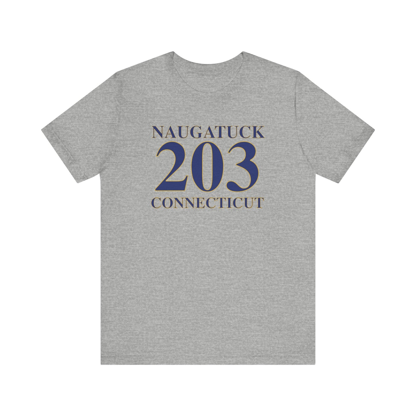 Naugatuck 203 Connecticut Unisex Jersey Short Sleeve Tee