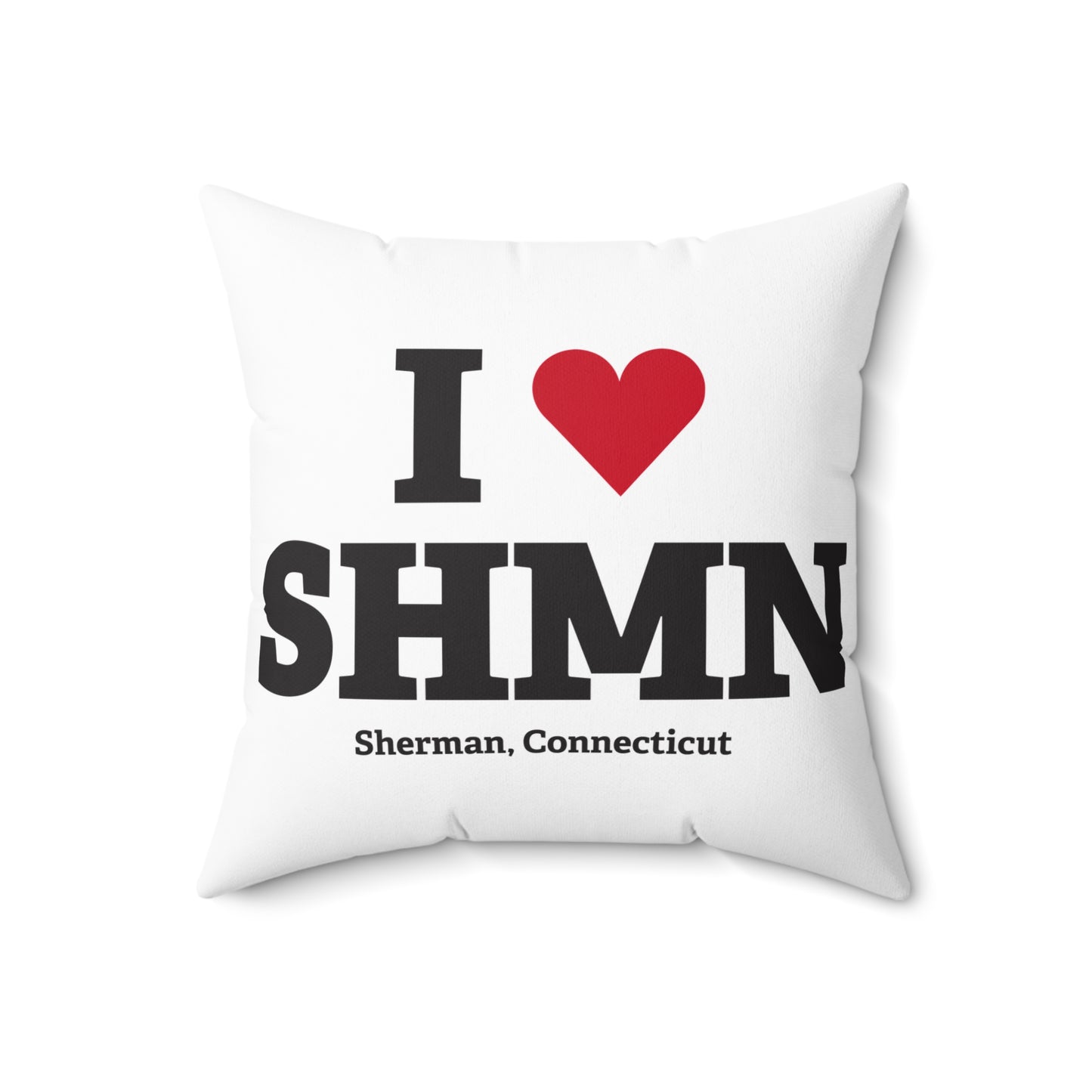 I Heart SHMN Spun Polyester Square Pillow