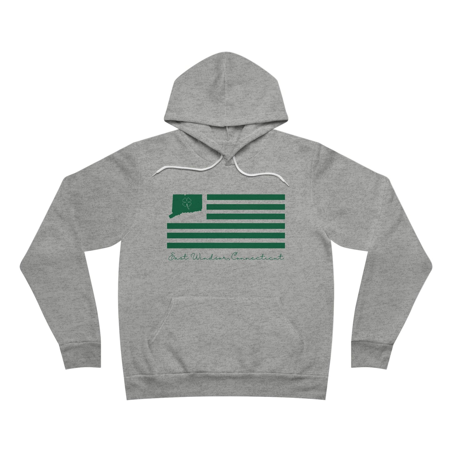 East Windsor Connecticut St. Patrick’s Day Flag Unisex Sponge Fleece Pullover Hoodie