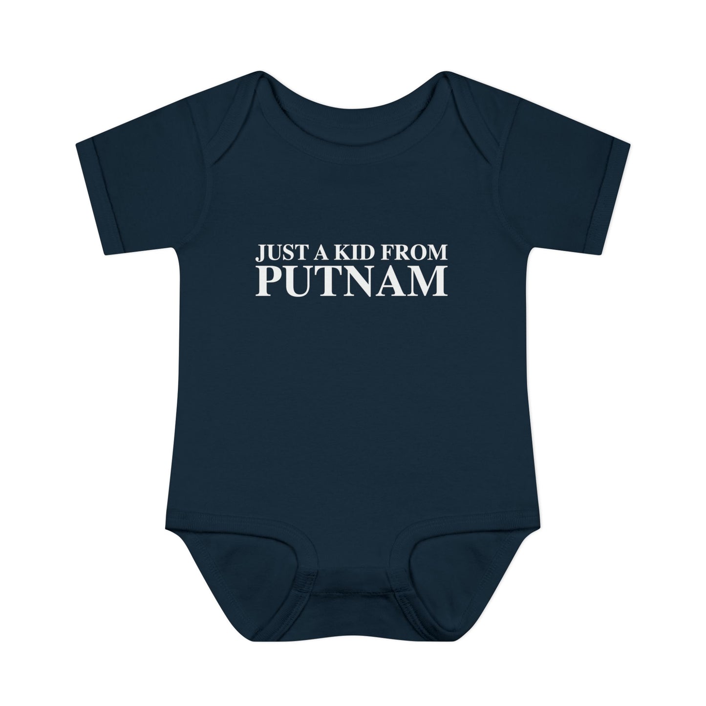 Just a kid from Putnam Infant Baby Rib Bodysuit