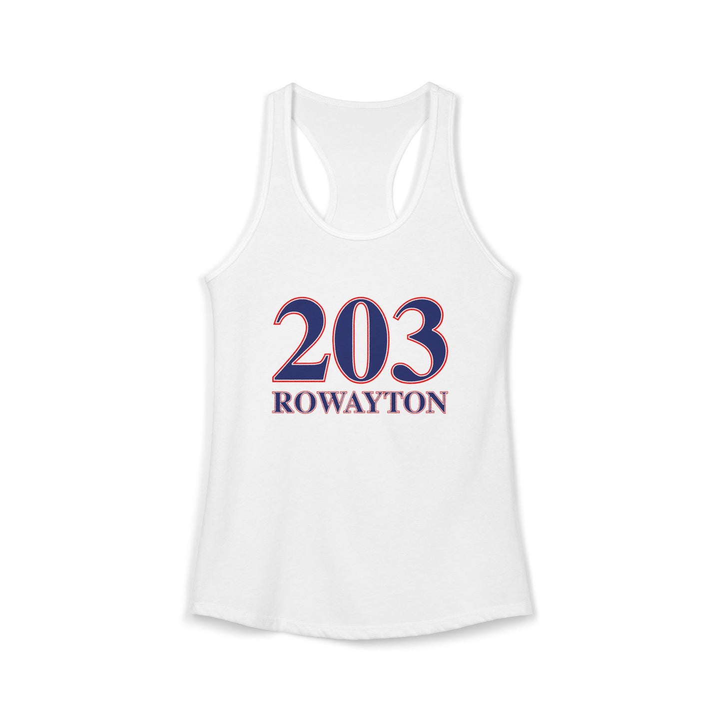 203 Rowayton Red, White & Blue Women's Ideal Racerback Tank Top