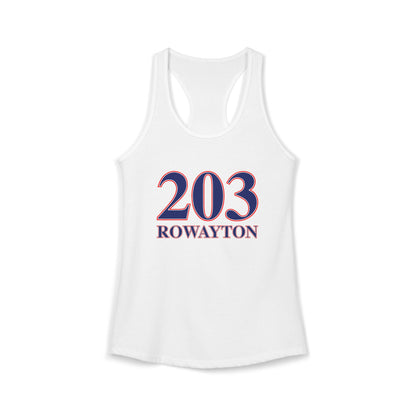 203 Rowayton Red, White & Blue Women's Ideal Racerback Tank Top