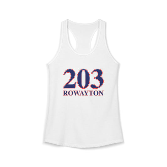 203 Rowayton Red, White & Blue Women's Ideal Racerback Tank Top