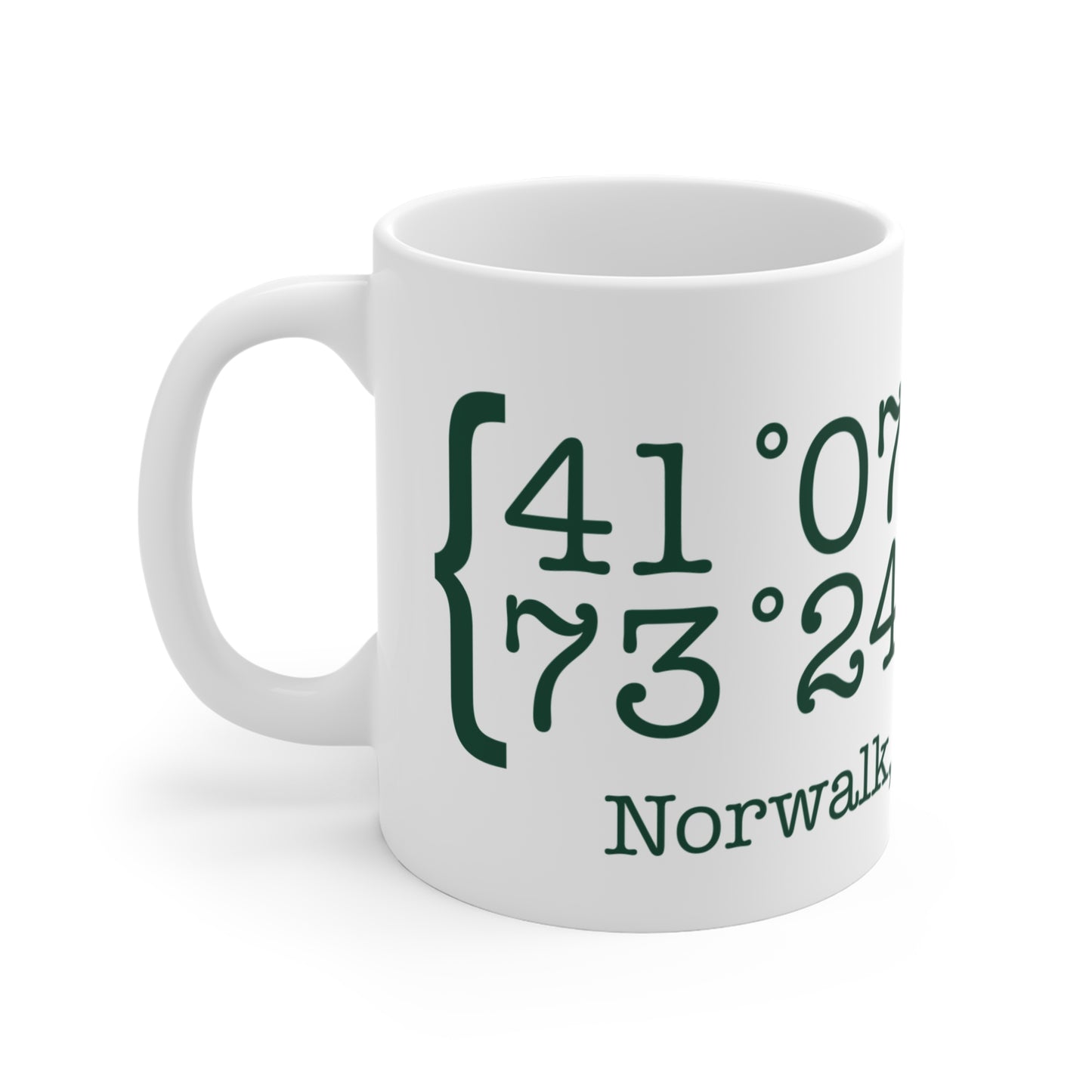 Norwalk Coordinates Mug 11oz