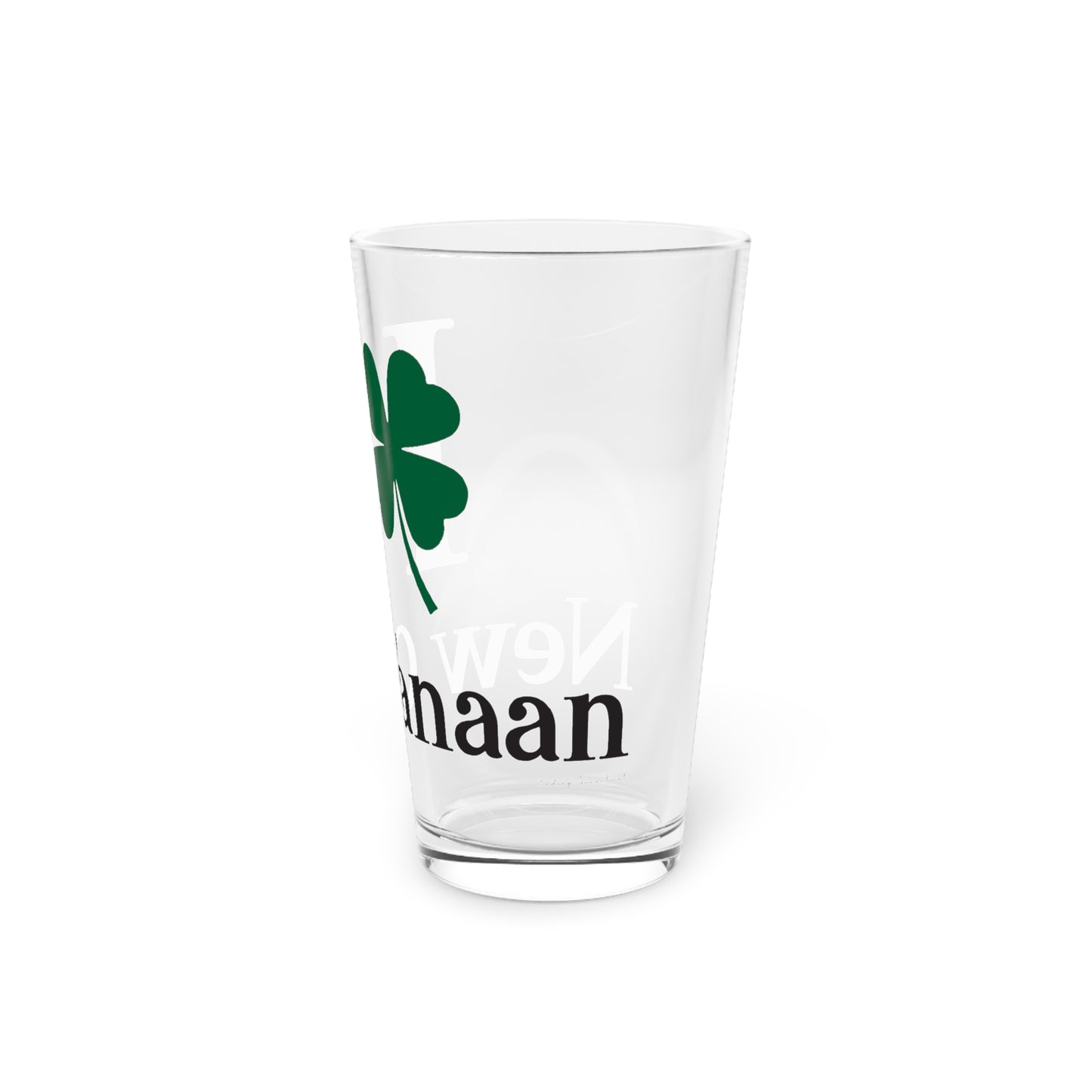 I Clover New Canaan Pint Glass, 16oz