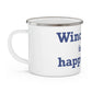 Winchester is My Happy Place Enamel Camping Mug
