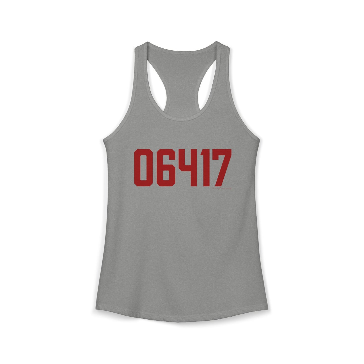 06417 Deep River Connecticut Zip Code Women's Ideal Racerback Tank Top