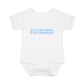 Just a kid from East Haddam Infant Baby Rib Bodysuit