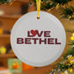 Love Bethel Glass Ornaments