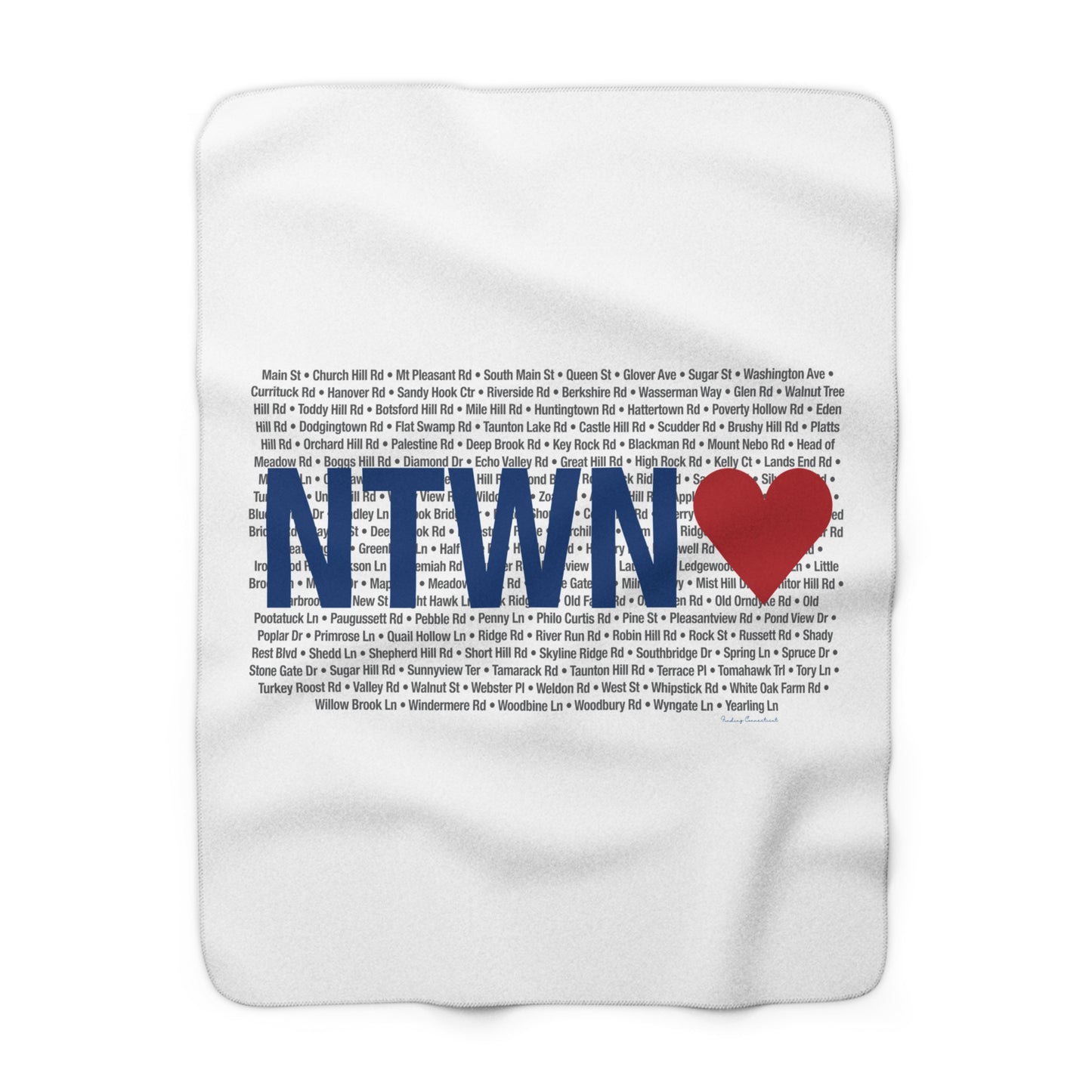 Newtown Love Sherpa Fleece Blanket