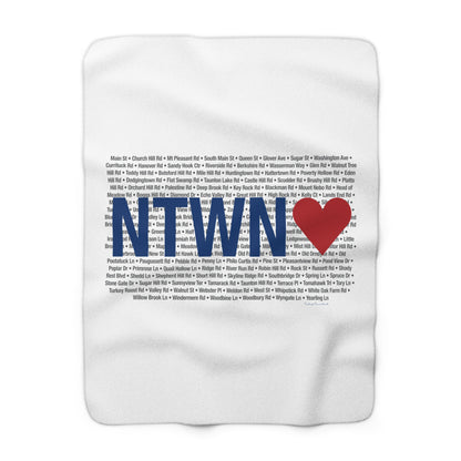 Newtown Love Sherpa Fleece Blanket