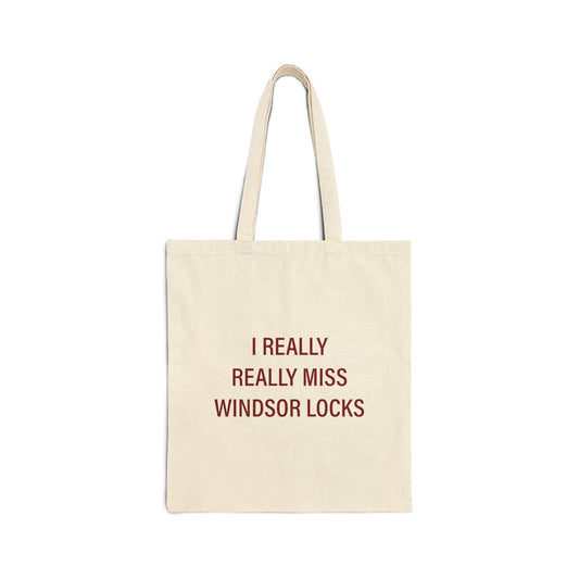 I Really Really Miss Windsor Locks Cotton Canvas Tote Bag