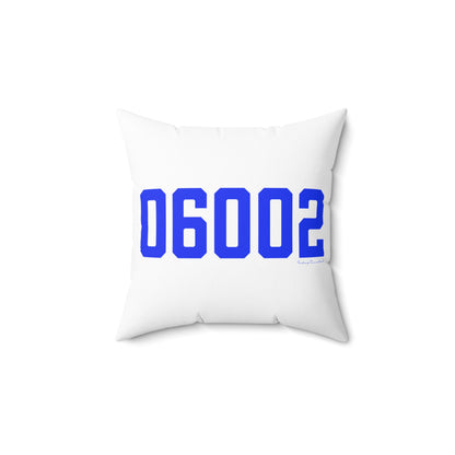 06002 Bloomfield Connecticut Zip Code Polyester Square Pillow