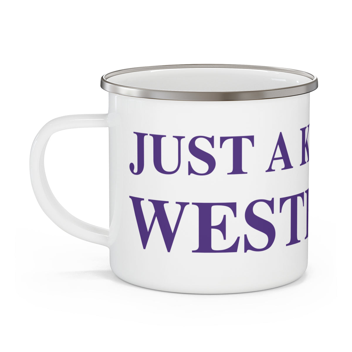 Just a kid from Westbrook Enamel Camping Mug