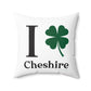 I Clover Cheshire Spun Polyester Square Pillow
