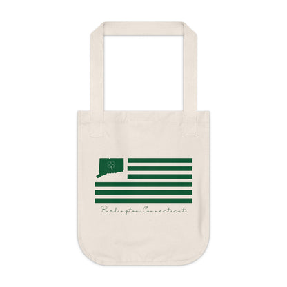 Burlington Connecticut St. Patrick’s Day Flag Organic Canvas Tote Bag
