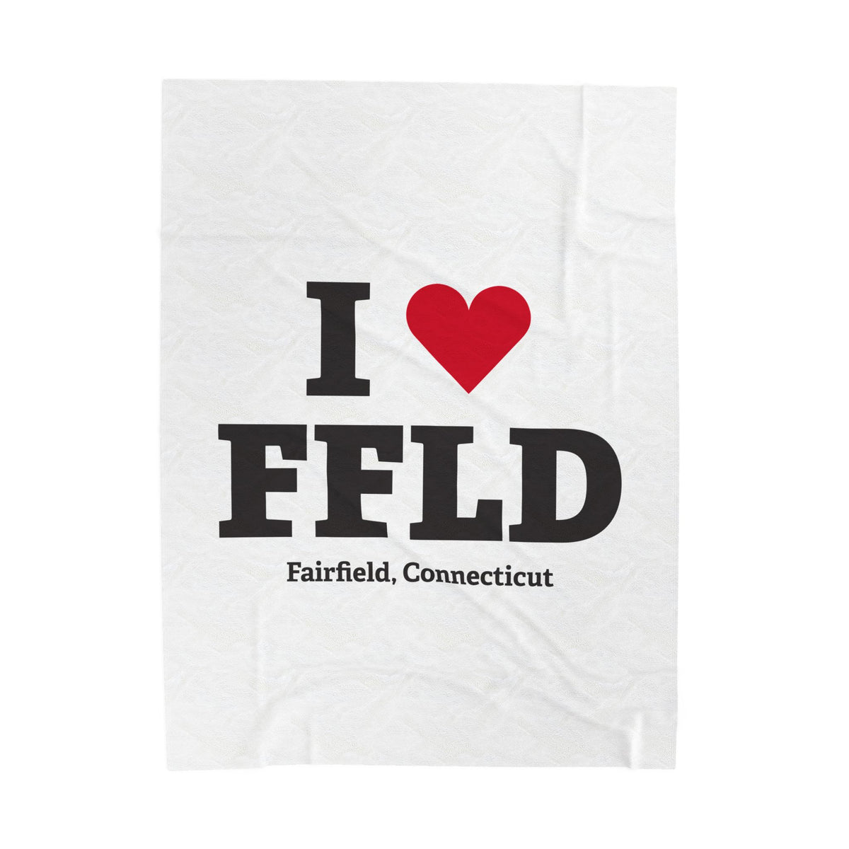 I Heart FFLD Velveteen Plush Blanket