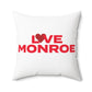 Love Monroe Spun Polyester Square Pillow
