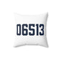 06513 East Haven Connecticut Zip Code Polyester Square Pillow