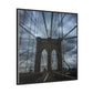 In the middle of the bridge Gallery Canvas Wraps, Square Frame