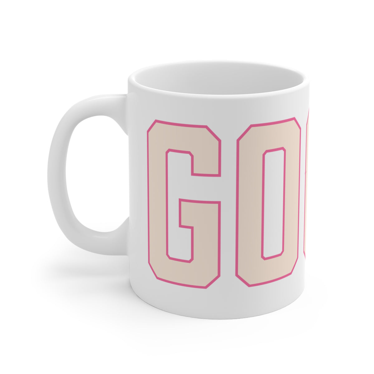 Goose Zip Code Peach & Pink Mug 11oz