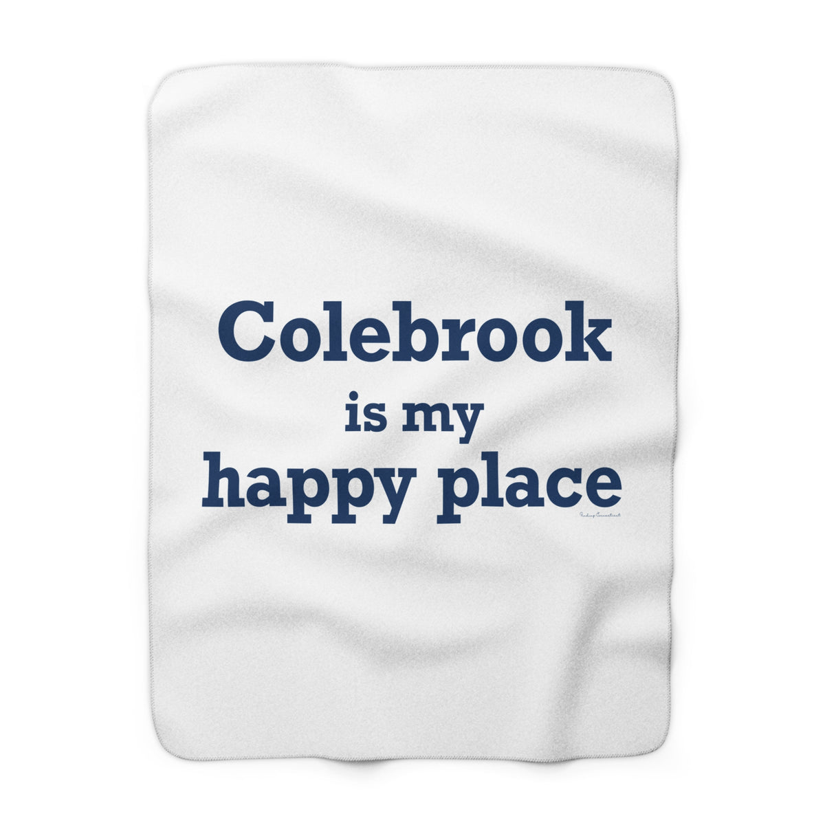 Colebrook is my Happy Place Sherpa Fleece Blanket