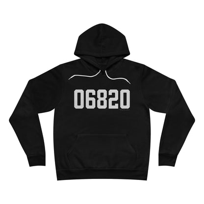 06820 - Darien CT Zip Code Unisex Sponge Fleece Pullover Hoodie