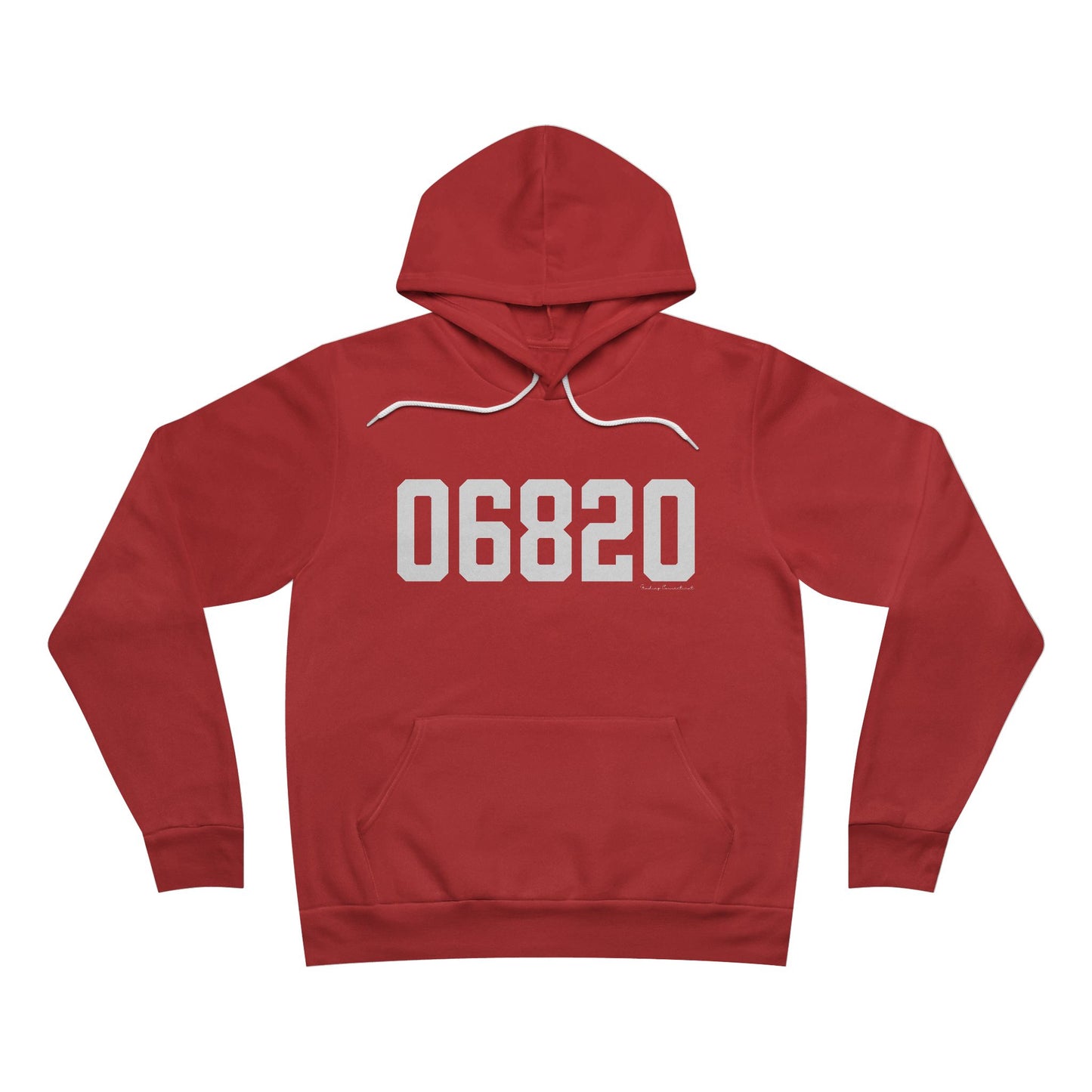 06820 - Darien CT Zip Code Unisex Sponge Fleece Pullover Hoodie